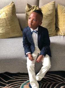 boy in blue blazer and khakis