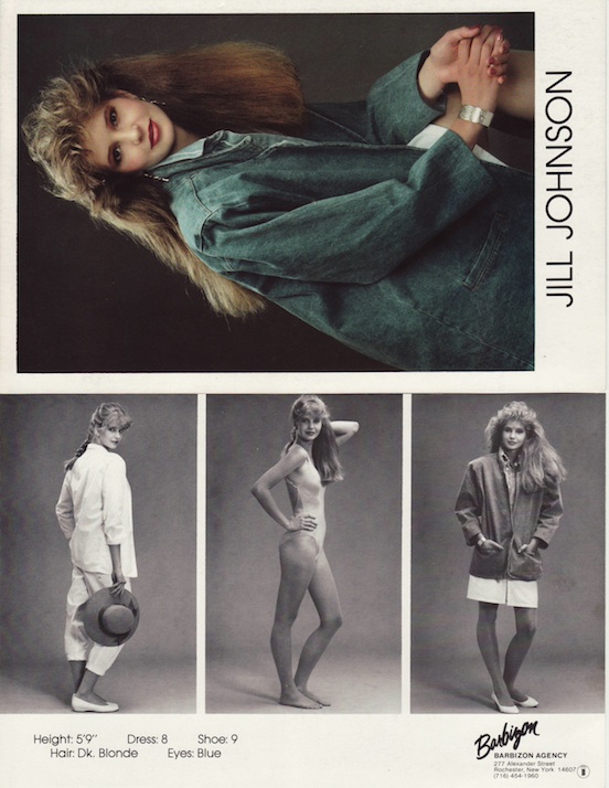 First Comp Card, Age 16  (BIG hair–yikes!)