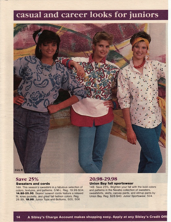 Sibley's Shoot, Age 17  (Scary 80s Fashion!)
